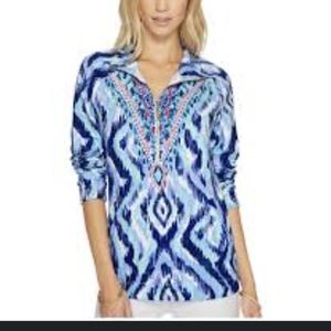 Women's Lilly Pulitzer Popover Size XL Beautiful Like New Condition